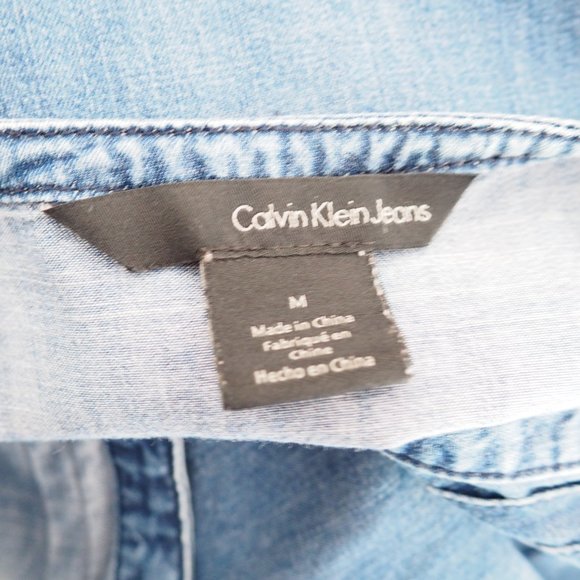 Calvin Klein Jeans Long Sleeve Chambray Dress - Picture 7 of 7